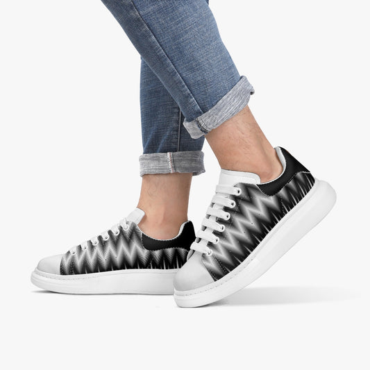 Aztec Leather Oversized Sneakers - Men