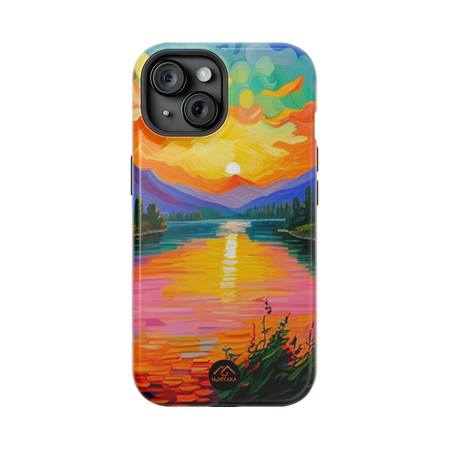 Vibrant Sunset iPhone 15 Tough Cases