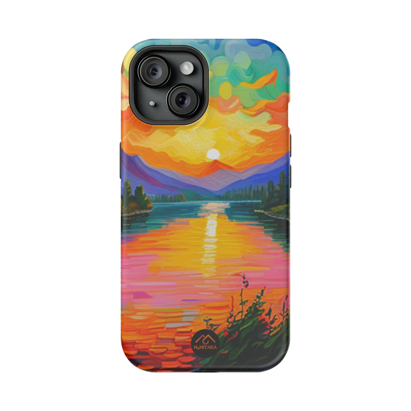 Vibrant Sunset iPhone 15 Tough Cases