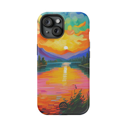 Vibrant Sunset iPhone 15 Tough Cases