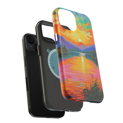 Vibrant Sunset iPhone 15 Tough Cases