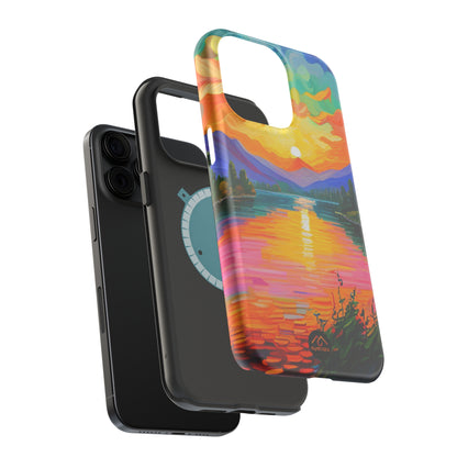 Vibrant Sunset iPhone 15 Tough Cases