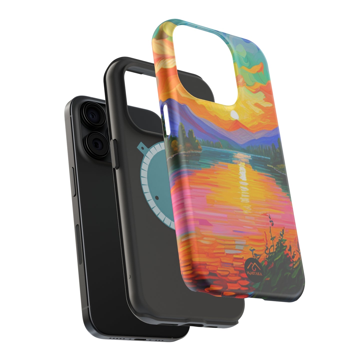 Vibrant Sunset iPhone 15 Tough Cases