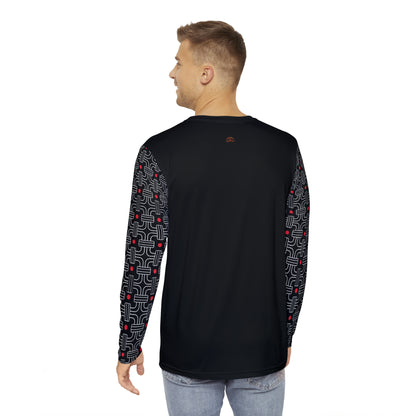 Toghu Men's Black/Red Long Sleeve Shirt