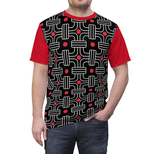 Men's Toghu Square Design Black/Red