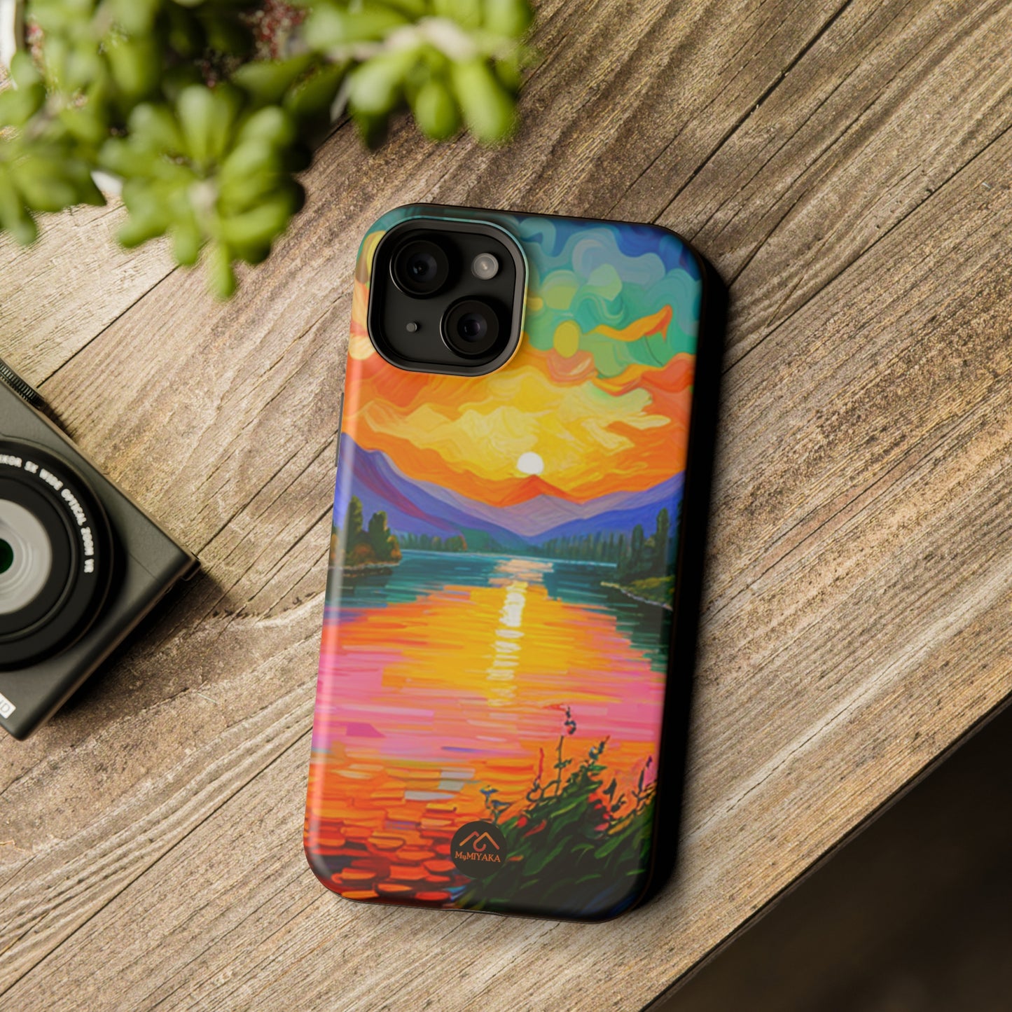 Vibrant Sunset iPhone 15 Tough Cases