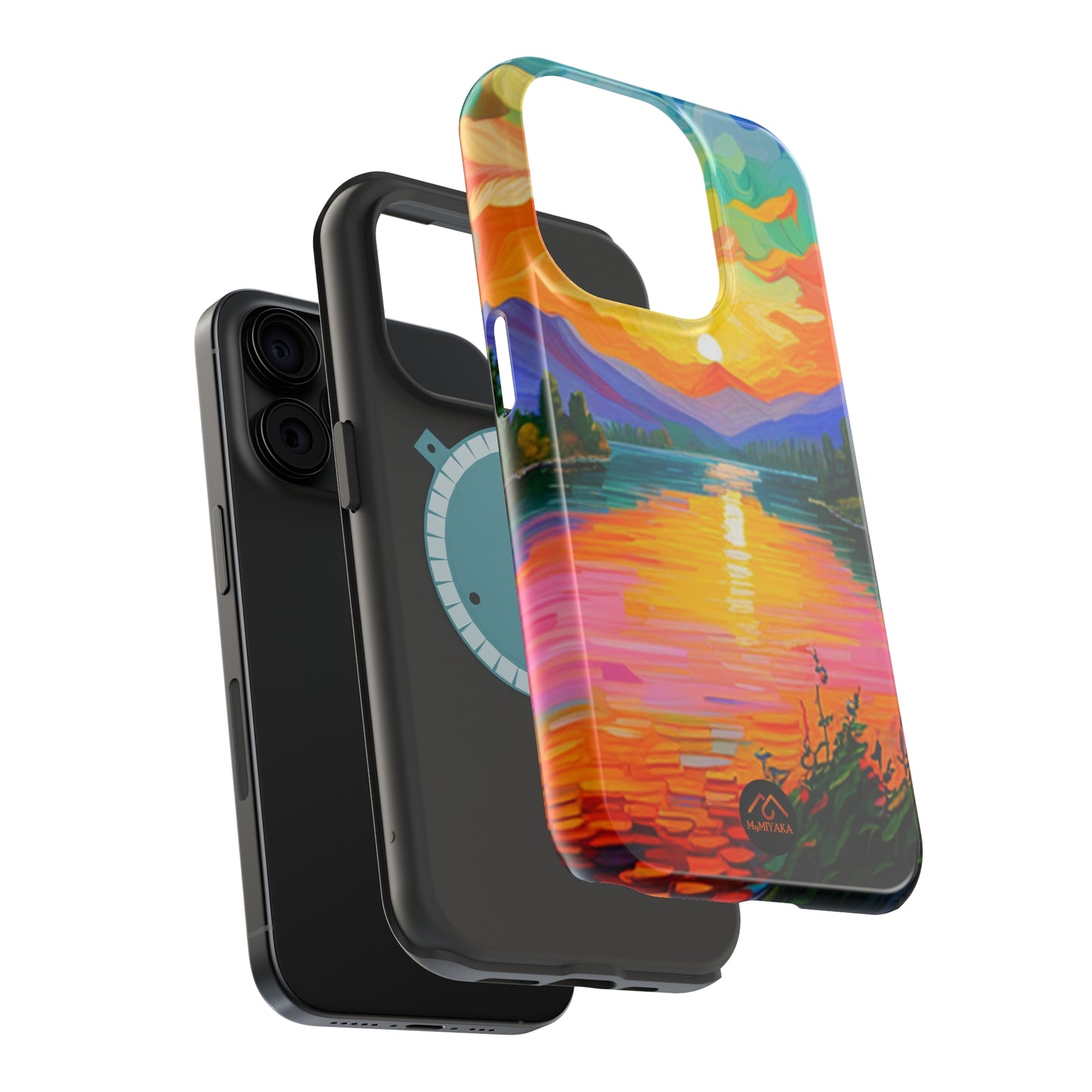 Vibrant Sunset iPhone 15 Tough Cases