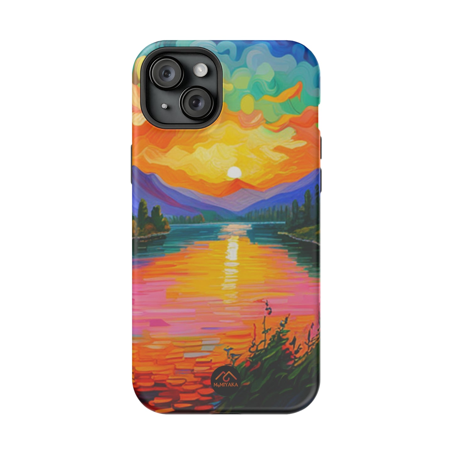 Vibrant Sunset iPhone 15 Tough Cases