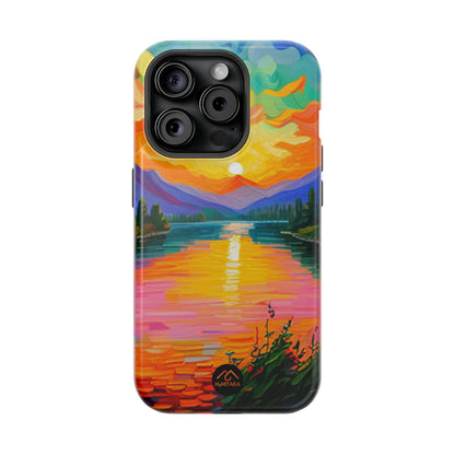 Vibrant Sunset iPhone 15 Tough Cases