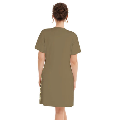 Women's Toghu V Neck Cotton Dress