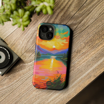 Vibrant Sunset iPhone 15 Tough Cases