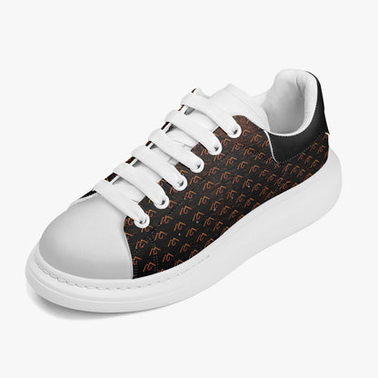 Height Increasing MyMIYAKA Branded Leather Oversized Sneakers - Women