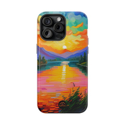 Vibrant Sunset iPhone 15 Tough Cases