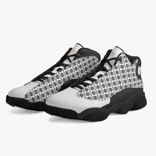 Vector High-Top Leather Basketball Sneakers