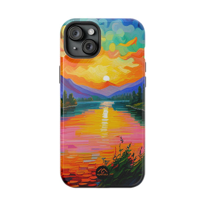 Vibrant Sunset iPhone 15 Tough Cases