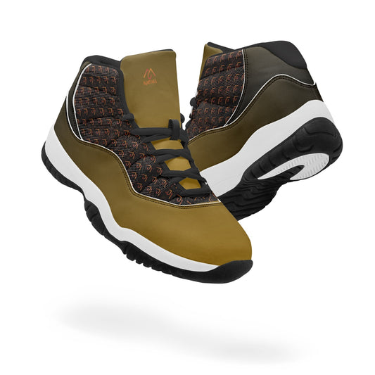 MyMIYAKA AJ11 Basketball Sneakers - Brown