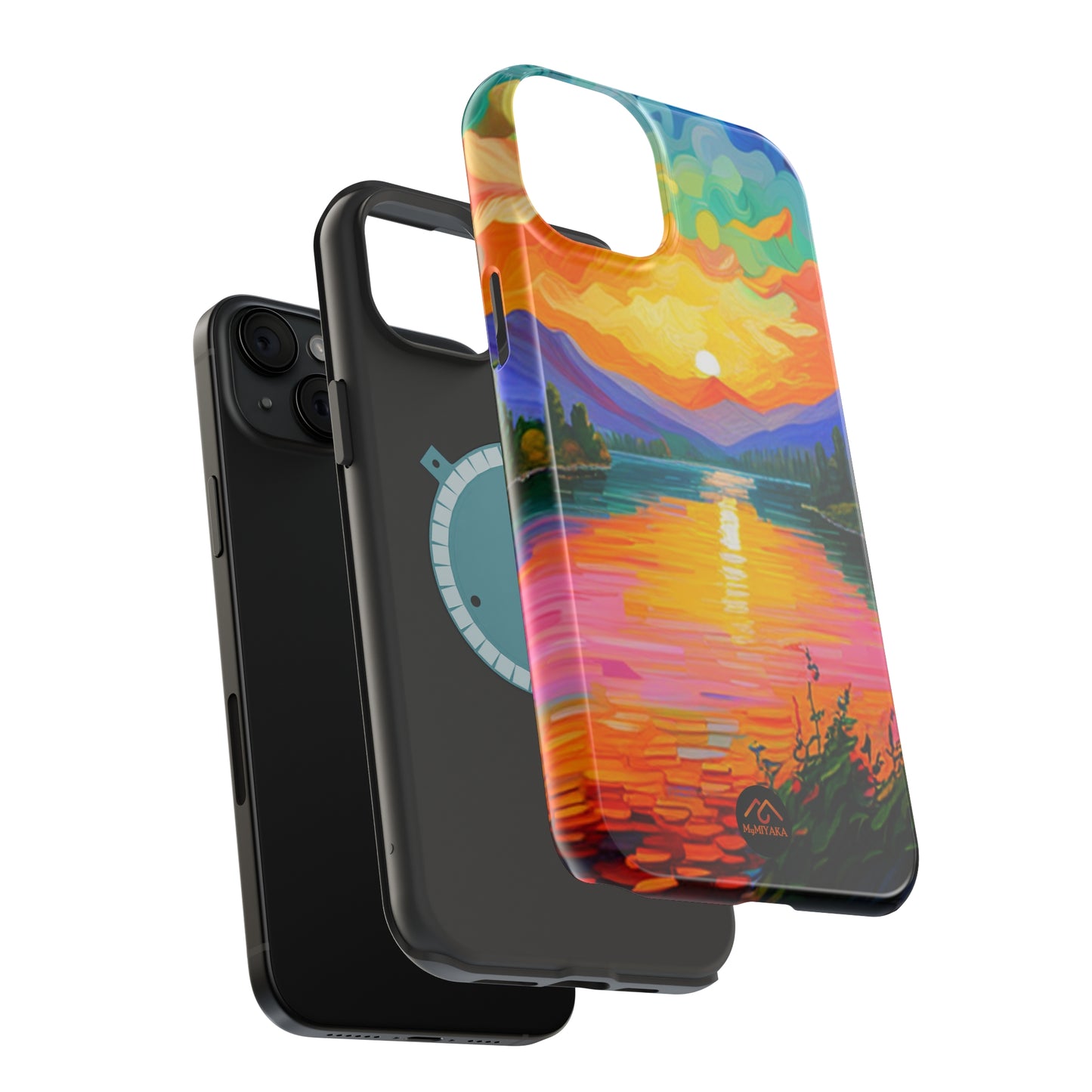 Vibrant Sunset iPhone 15 Tough Cases