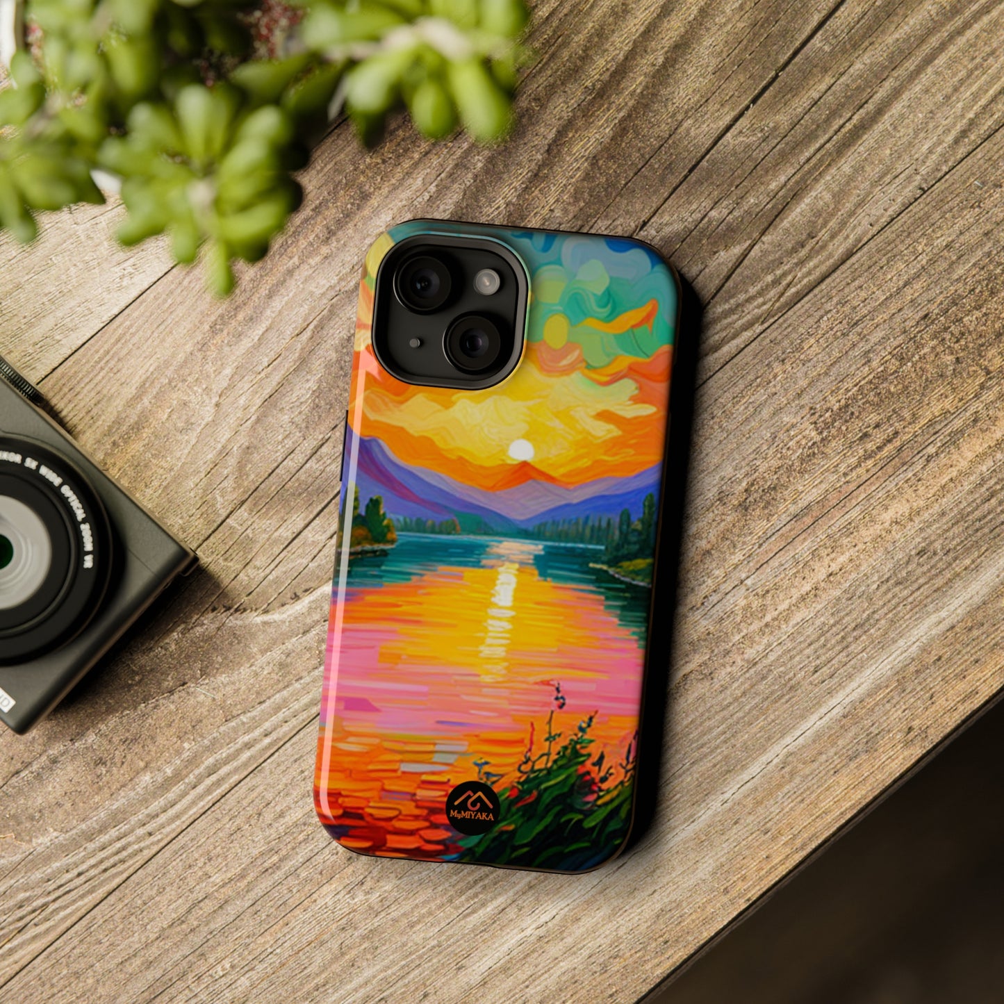 Vibrant Sunset iPhone 15 Tough Cases