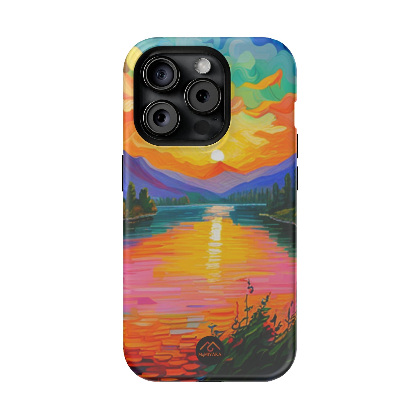 Vibrant Sunset iPhone 15 Tough Cases