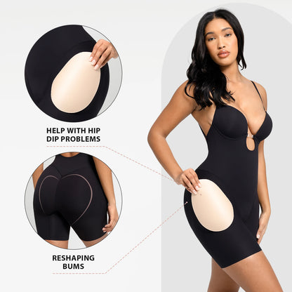 Colombianas Deep V Hip Pads Padded Shapewear