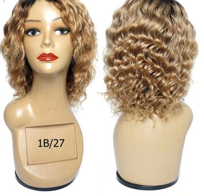 Full Machine Made Peruvian Hair Wig For Women