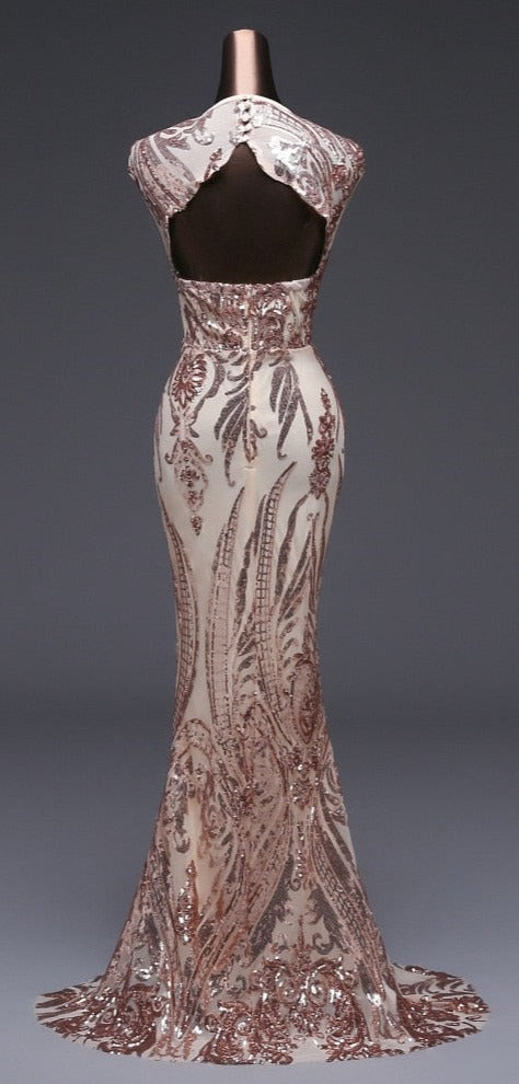 Luxury Sequin Mermaid Evening Dress