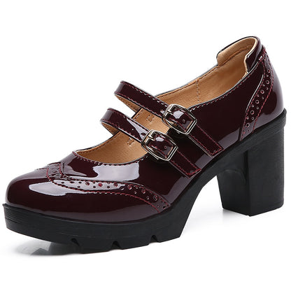 Genuine Leather New Mary Jane Pump