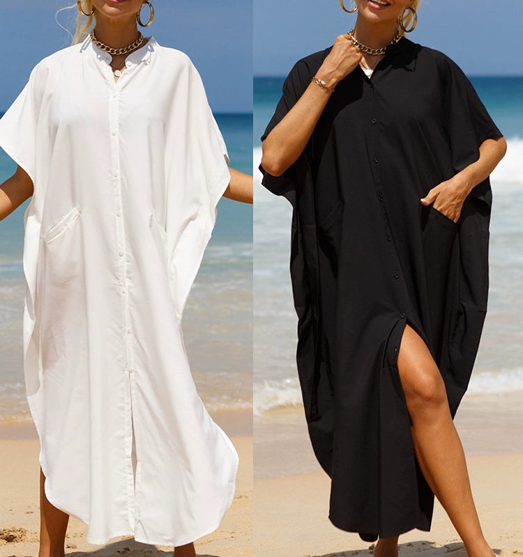 Seaside Holiday Rayon Shirt Style Outwear