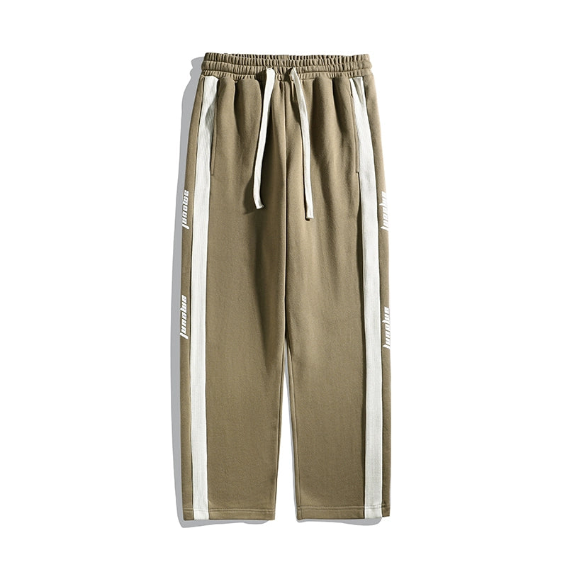 Trendy Men-Style Autumn Leisure American-Style Straight-Leg Sweatpants