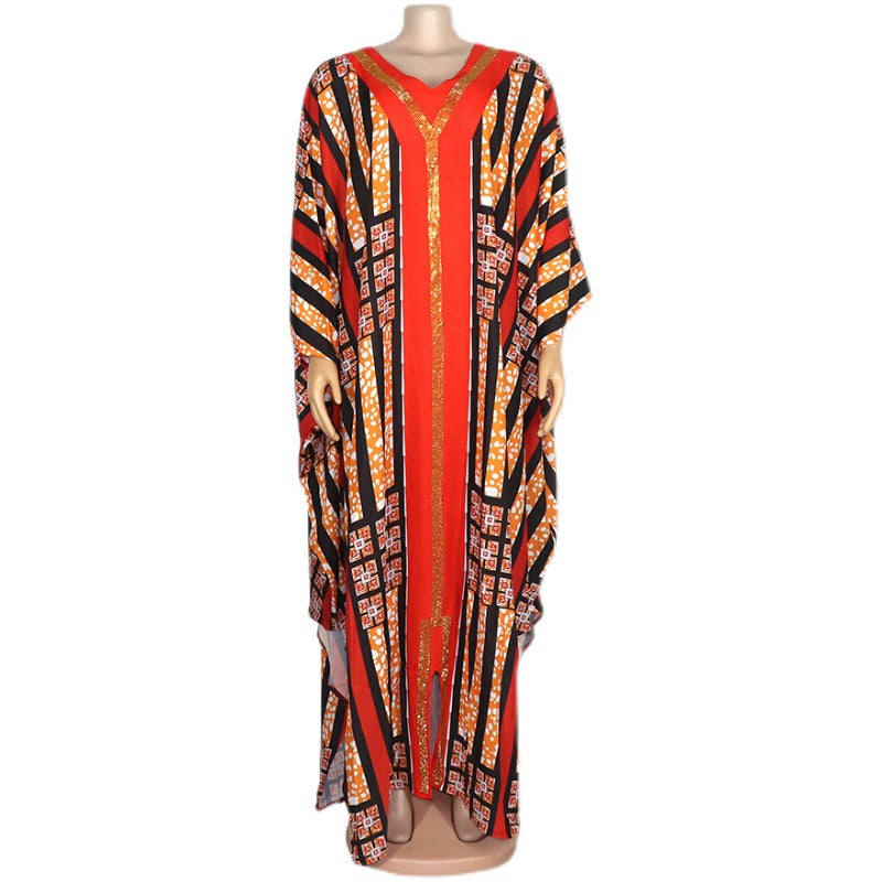 African Style Ethnic Print Dress