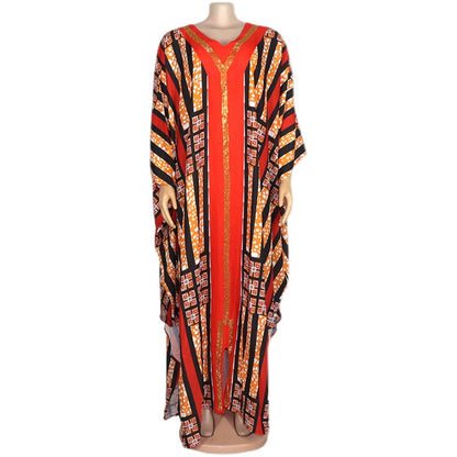 African Style Ethnic Print Dress