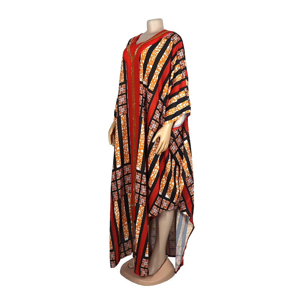 African Style Ethnic Print Dress