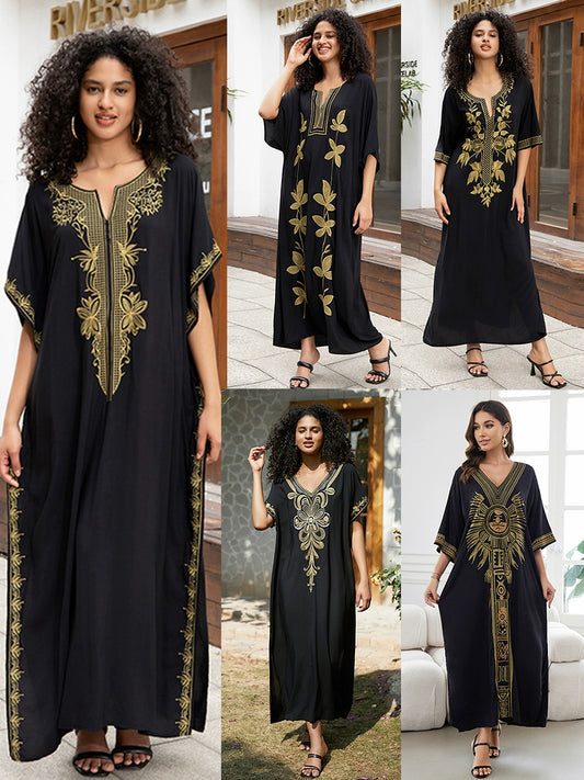 New Arrival Rayon Ethnic Embroidered Beach Robe