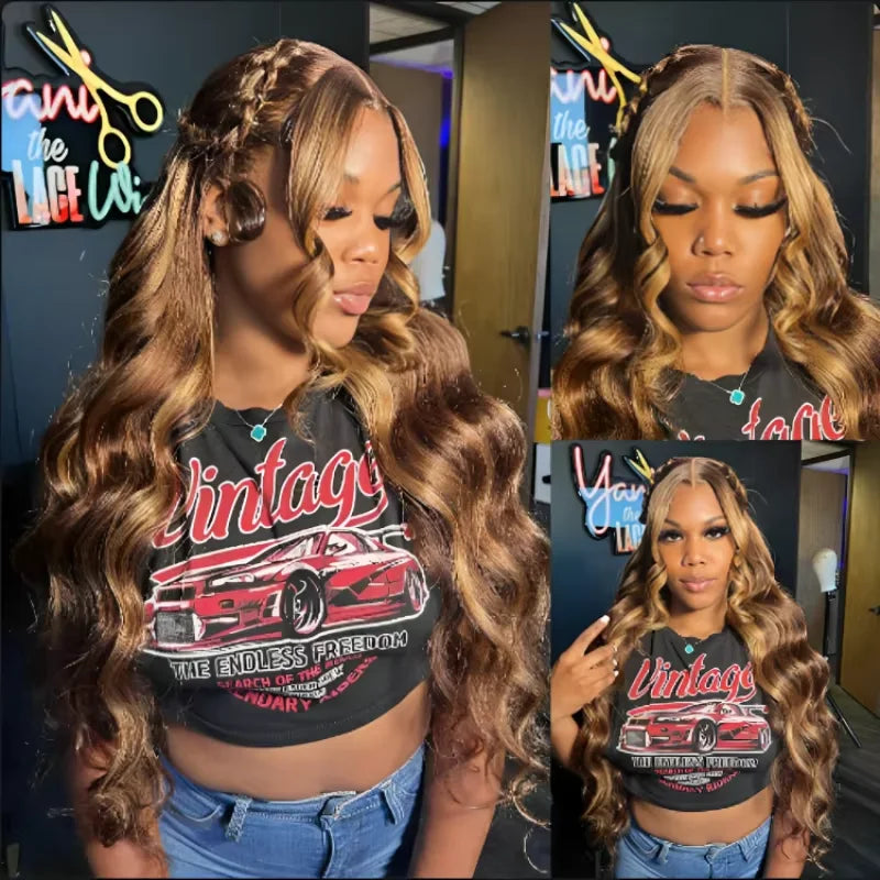 Highlight Body Wave Hd Lace Frontal Wig