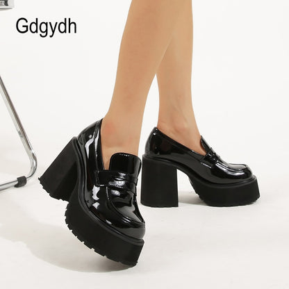 Chunky Platform Loafers Casual Shoes