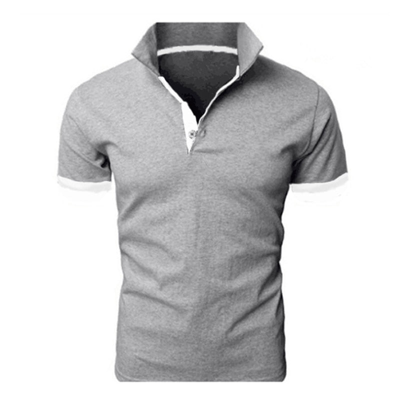 Short Sleeve Polo Business Casual Luxury Tee Shirt  Men