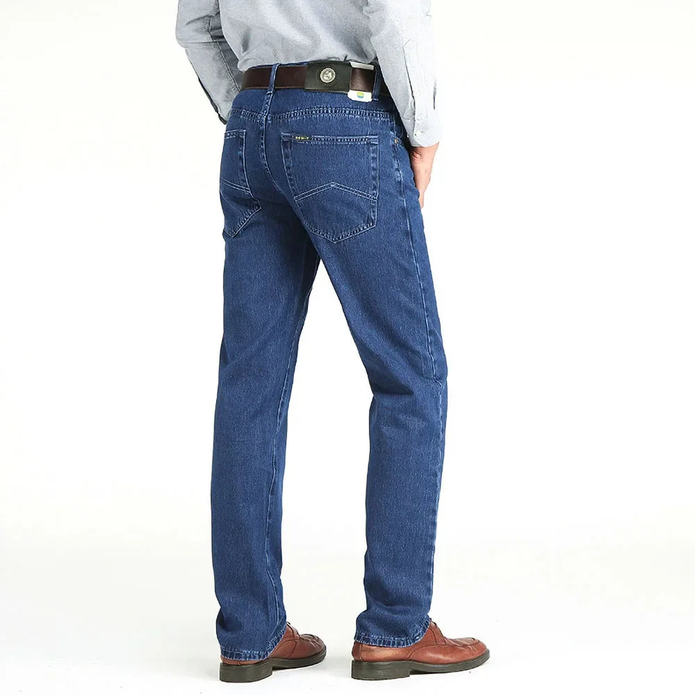 Classic Loose Cotton Fabric Straight Denim Pant