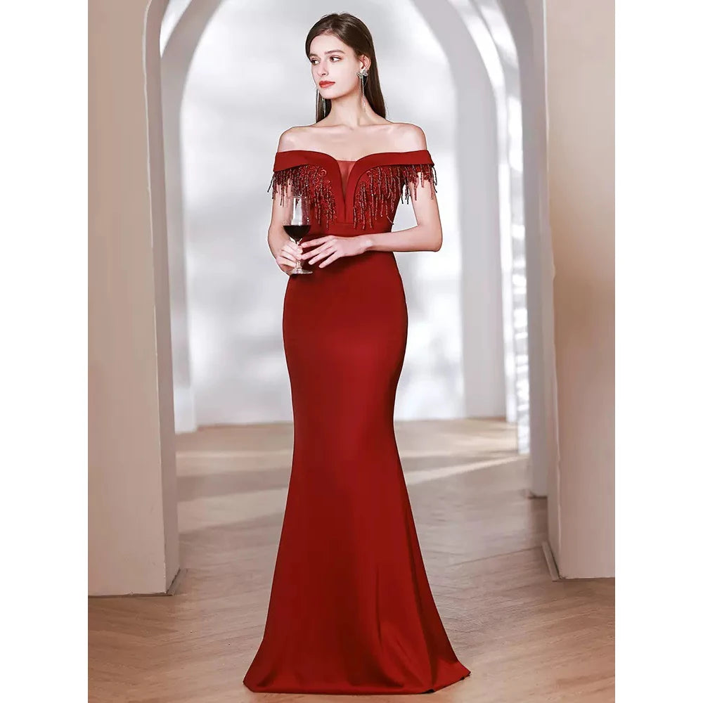 Luxury Evening Dresses with Beads