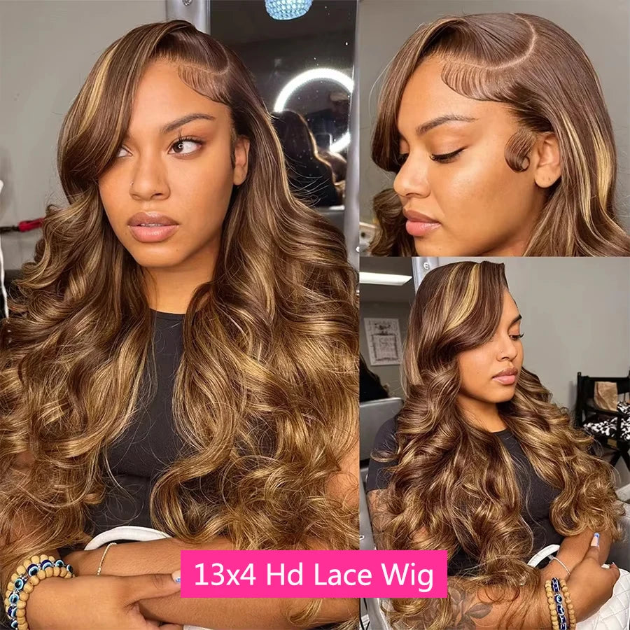 Highlight Body Wave Hd Lace Frontal Wig