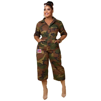 Camouflage Casual Jumpsuits