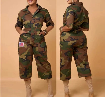 Camouflage Casual Jumpsuits