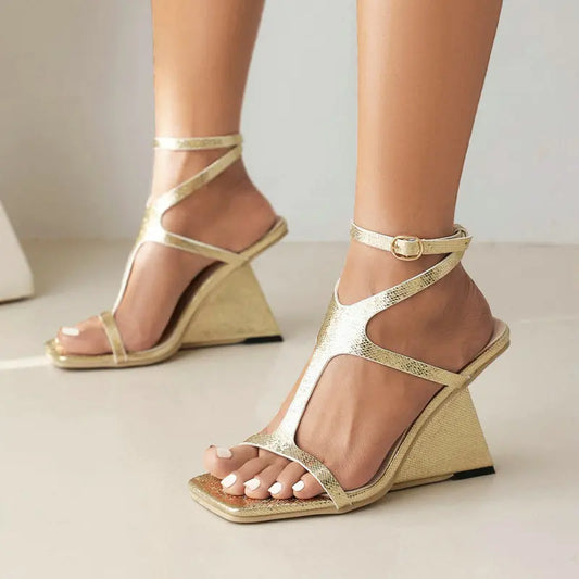 New Open Toe Sexy Cross-strap  Party High Heels Gladiator Sandals