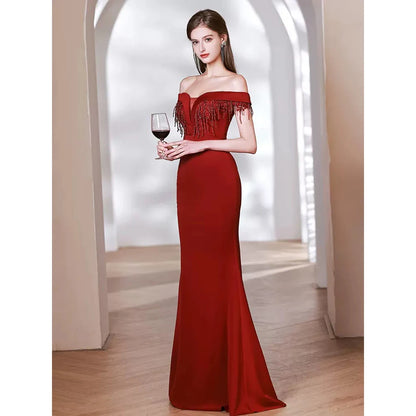 Luxury Evening Dresses with Beads