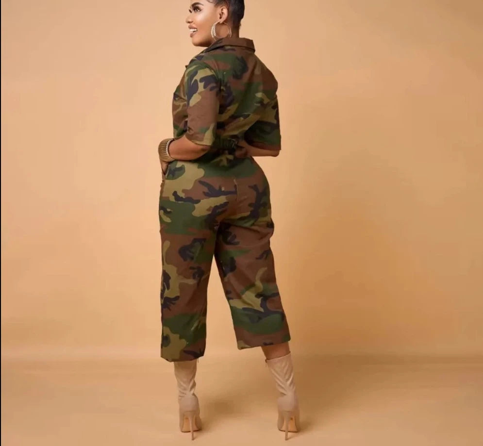 Camouflage Casual Jumpsuits