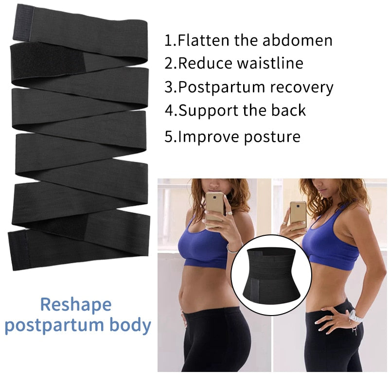 Waist Bandage Wrap Trimmer Belt Waist Trainer