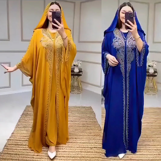 Traditional Hooded Abaya Luxury Boubou