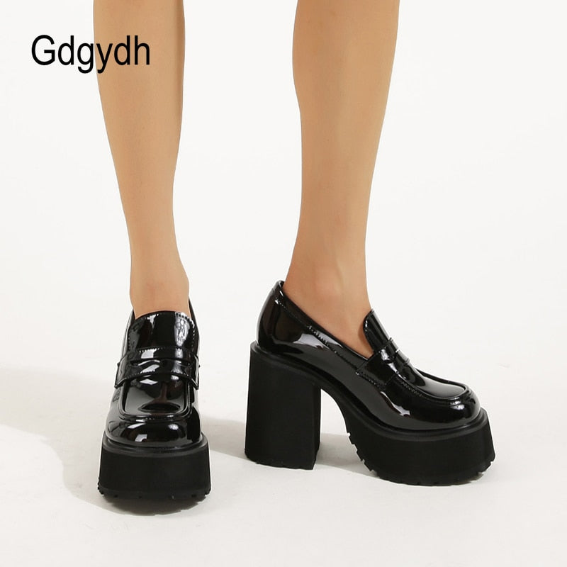 Chunky Platform Loafers Casual Shoes