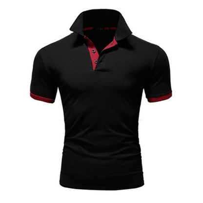 Short Sleeve Polo Business Casual Luxury Tee Shirt  Men