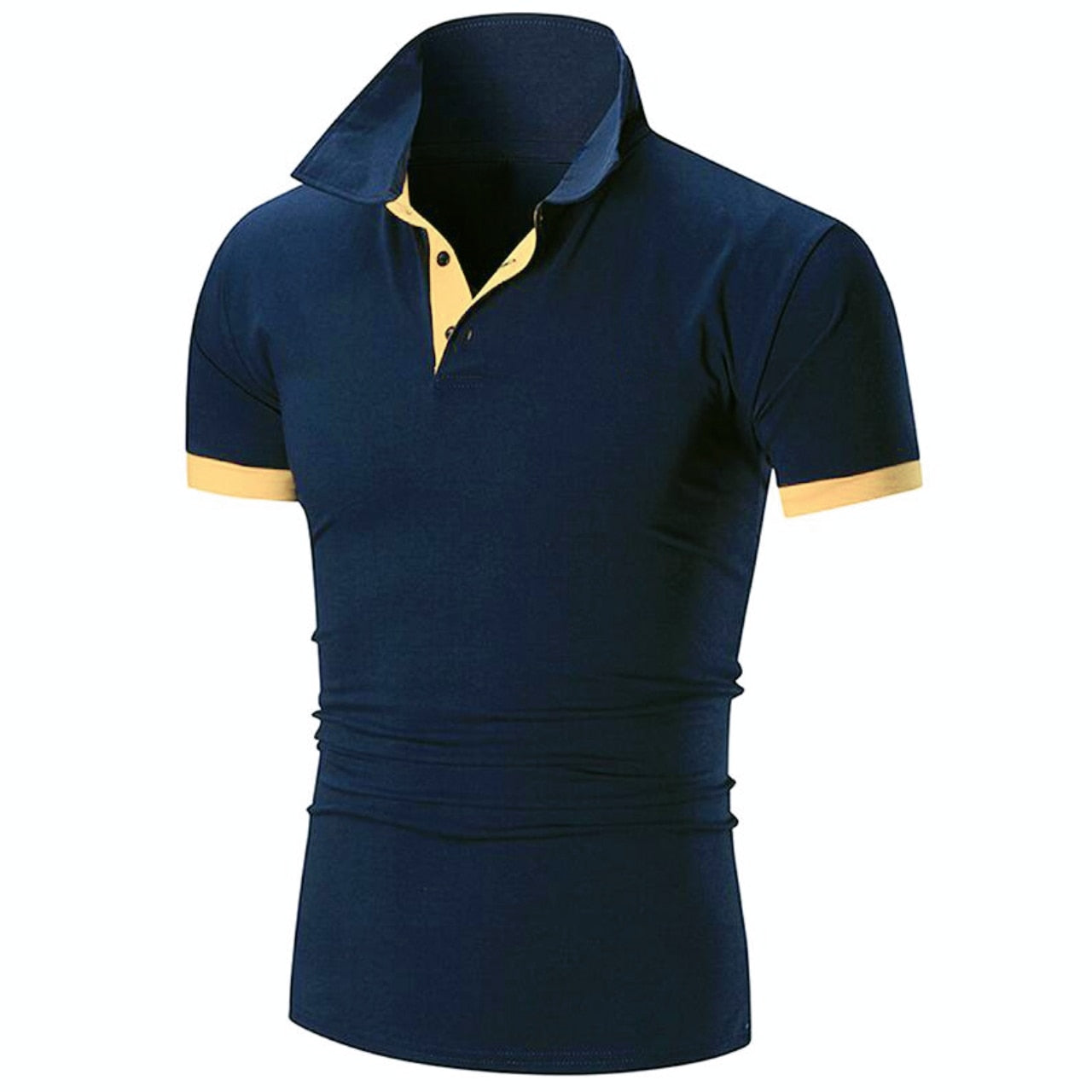 Short Sleeve Polo Business Casual Luxury Tee Shirt  Men