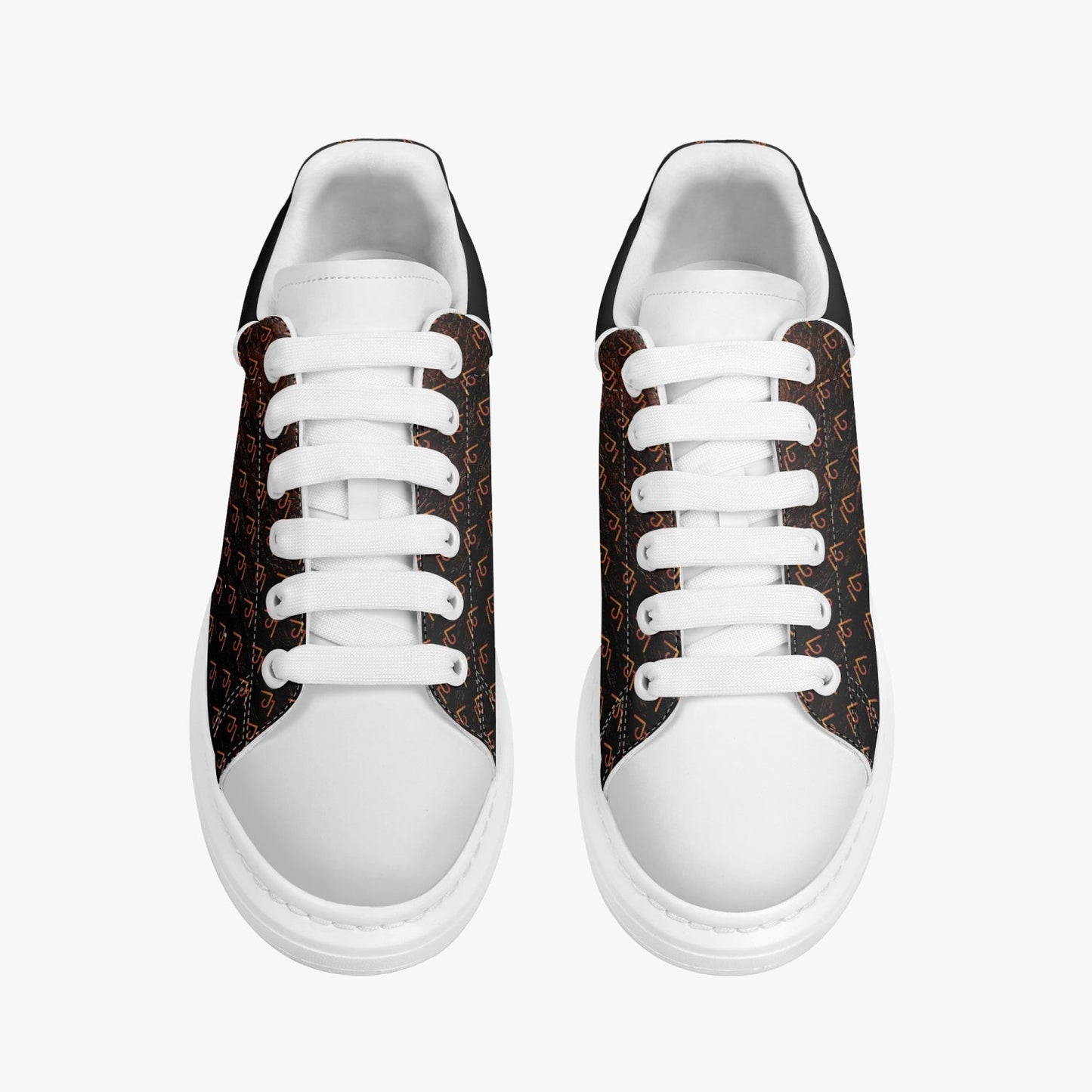 Height Increasing MyMIYAKA Branded Leather Oversized Sneakers - Women